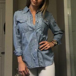 Ralph Lauren Denim Button Down Top